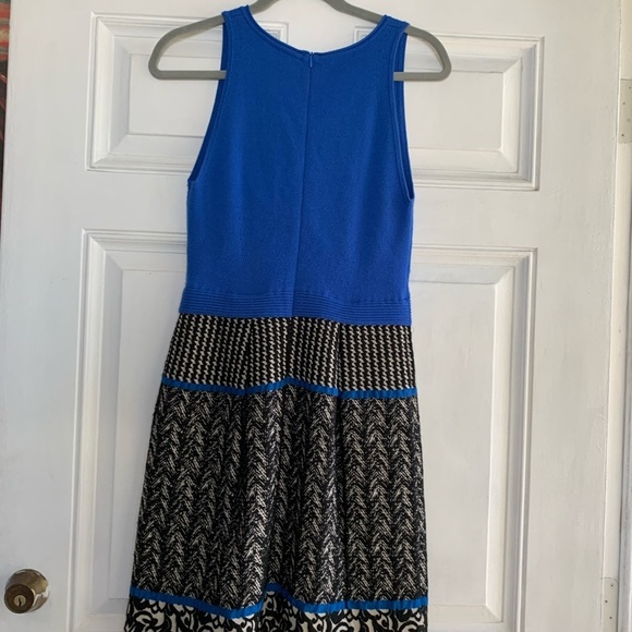 Anthropologie Girls From Savoy Blue Sweater Dress size Medium Black Summer - Picture 6 of 6